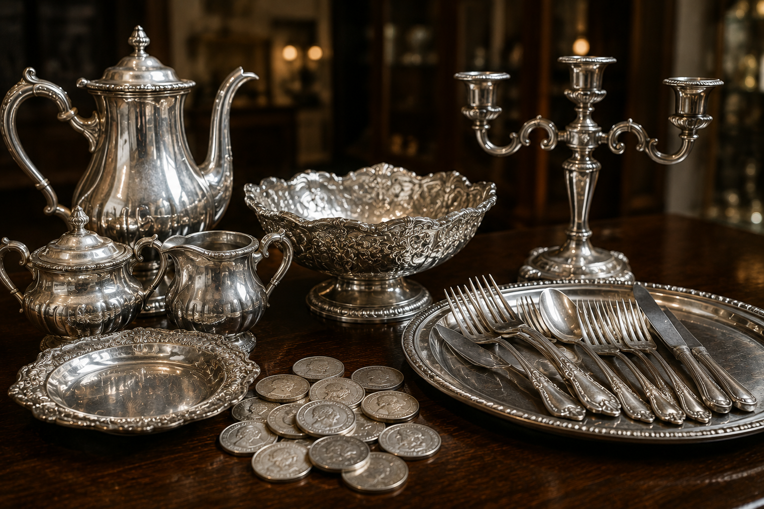 Zilver inkopen in Tilburg – zilveren bestek, servies en antieke zilveren voorwerpen